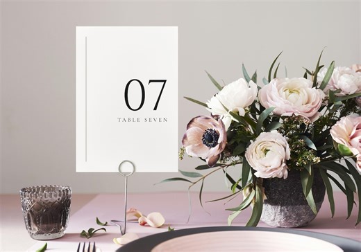 Minimalist Wedding Table Numbers 1-20, Modern Elegant Table Decor, Quiet Luxury Stationery, Editable Table Cards, Sophisticated Event Art - Etsy