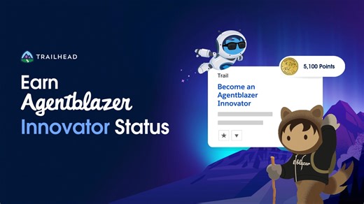 Introducing Agentblazer Innovator Status! Build on the AI skills you've gained as an Agentblazer Champion and learn how to: Define AI agent use cases 烙Design agents with Agent Builder ️Customize service and sales agents Become an Innovator: https://sforce.co/4h5ilWU | Salesforce Trailhead | Facebook