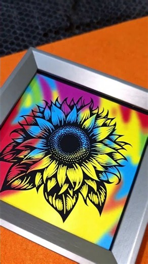 Rainbow Flower Laser Marking with 30W Fiber Laser!