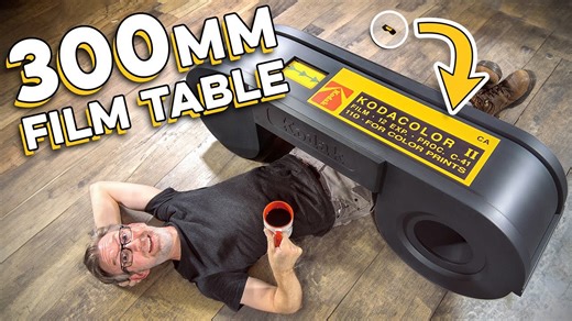 Retro Coffee Table Made from Giant 1970s Film Reel