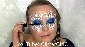 Frozen Queen Elsa Snowflake Mask mini makeup tutorial!