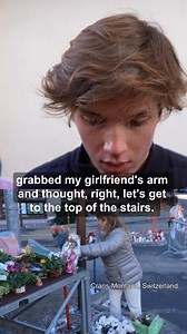 "It felt like a prison": Fire survivor recalls the moment flames spread Ferdinand Du-Beaudiez, a survivor of the Switzerland ski resort bar fire, describes the terrifying moments after fireworks attached to a champagne bottle ignited flammable ceiling foam, leaving people trapped with no clear escape. His words convey the chaos, fear, and split-second choices made in a fight for survival. #accident #Switzerland #SkiResort #CransMontana #fire | CGTN Frontline