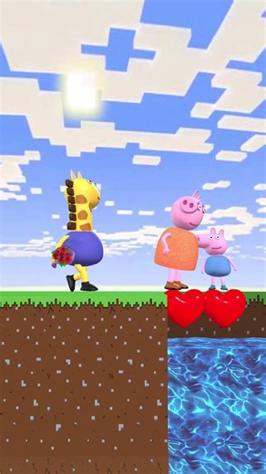 Mummy Pig and Daddy Pig Move Away, Peppa Saves George 🐷 #peppapig #peppa #mineceaft