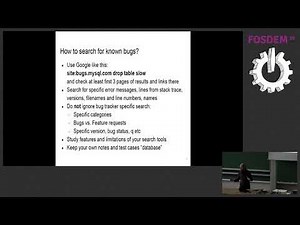How to create a useful MySQL bug report ...and make sure it's properly processed