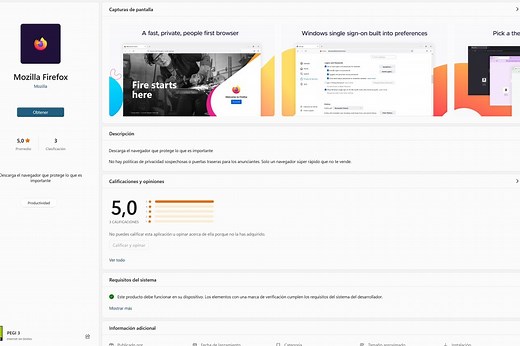 La llegada de un Firefox "recortado" a la Tienda de Windows 10 y 11 muestra lo mejor y lo peor de la Microsoft Store