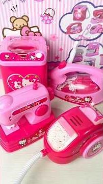 Unboxing and review hello kitty washing cleaning MACHINE toy set #asmr #asmrsounds