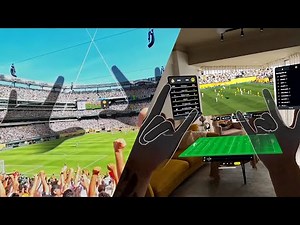 You can switch between 360 view and Augmented Reality while watching football live