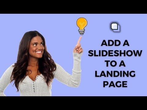 Add a Slideshow to a Landing Page