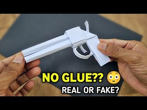 How to Make a Paper Gun Without Glue?| How to make easiest paper gun (Origami Paper Craft)