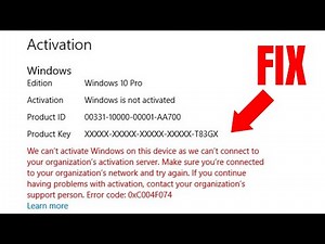 How To Fix We Can't Activate Windows On This Device As We Can't Connect To Your Organization