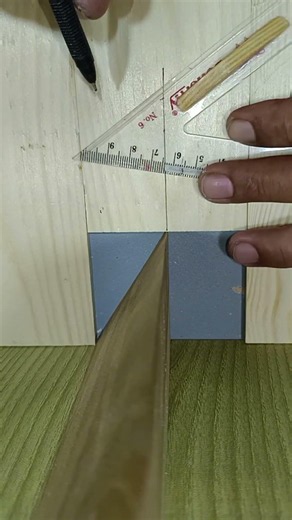smart trick to measure wood corners #woodworking #art #diy