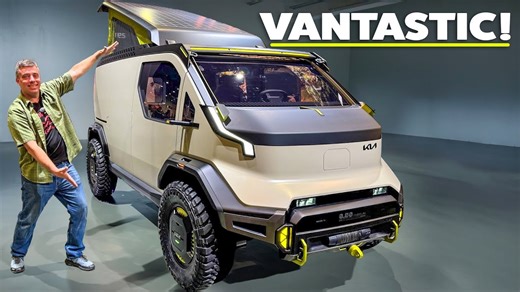 Video: The New Kia WKNDR Is the Craziest Camper Van We Have Seen - It Generates Energy While Standing Still! - The Fast Lane Truck