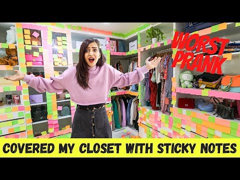 I did Sticky NOTE PRANK on PRERNA