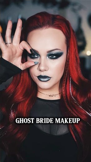 🖤 Haunted Smoky Eye | Ghost Bride Makeup Tutorial | Goth & Alt Makeup #gothbeauty