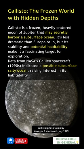 Callisto: The Frozen World With Hidden Depths