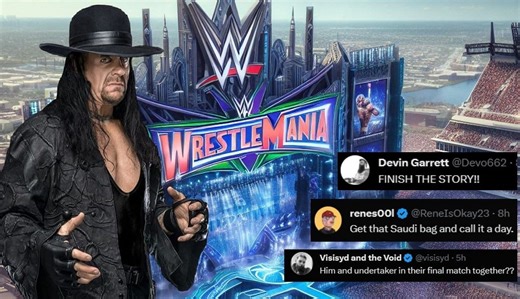 "Against 'Taker," "FINISH THE STORY" - WWE Universe calls for the 38-year veteran to return and face The Undertaker at WrestleMania 40