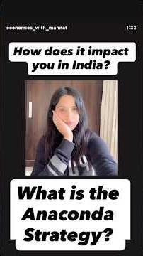 What is the Anaconda Strategy that China is using against Taiwan?