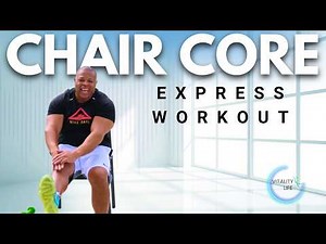 Chair Core Workout for Seniors with Dumbbells | Improve Strength & Stability