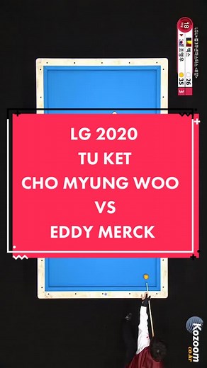 LG 2020 | TU KET | CHO MYUNG WOO VS EDDY MERCK #billiardsnetwork #3cushionbilliards #3cushion #bida #bida3bang