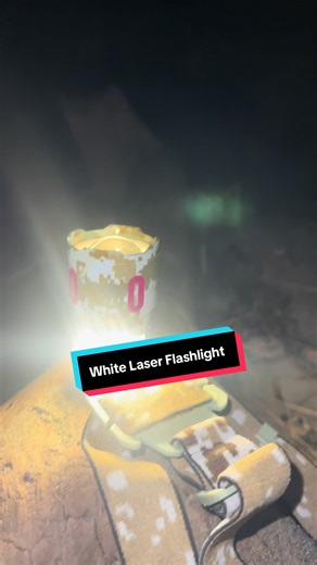 This white laser bright flashlight tho #flashlight #headlamp #whitelaser #light #led
