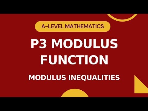 P3 Modulus Function Part 2 | Solving Modulus Inequalities | A-level Math | IGCSE/O-level Add Math