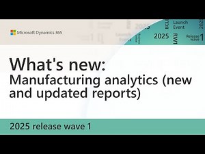 What's new: Manufacturing analytics (new and updated reports)