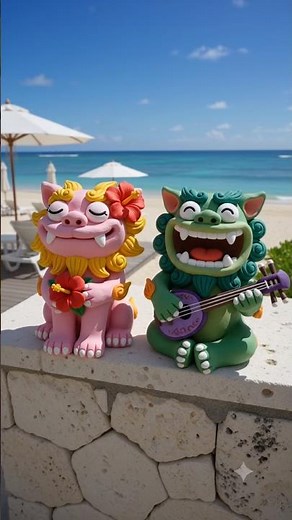 沖縄のキレイな海が見たくて #シーサー #沖縄 #沖縄旅行