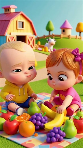 I love eating apples and bananas | Songs for Kids | Lala Loops Cartoons Nursery Rhymes