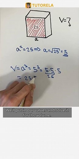 Cube Volume from Surface Area: Solve 25 cm² in Easy Steps #Math #Cuboids #Cubes
