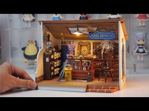 DIY Miniature Dollhouse Kit | Rolife Kiki's Magic Emporium – Magic Shop Build