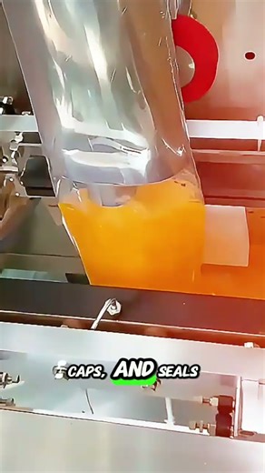 Automatic Juice Packing Machine in Action