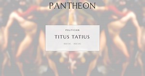 Titus Tatius Biography | Pantheon
