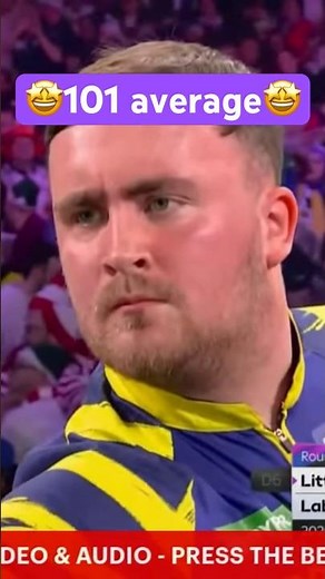 🚨statement display Littler🚨 Luke into round 2 Dart World Championship Darts WM 2026 live highlight