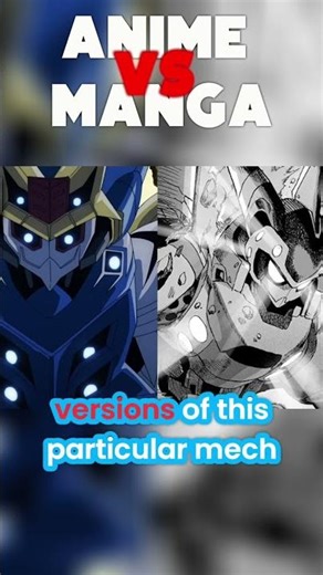 Anime vs. Manga: Robot Mech Design SHOCKING Differences! #shorts