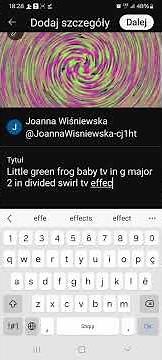 Little green frog baby tv in g major 2 in divided swirl tv effect speedrun