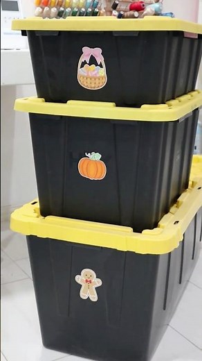 Ordnung nach den Feiertagen: Aufbewahrungsboxen beschriften mit Cricut