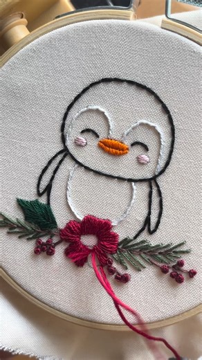 Christmas critters have arrived!!! 🎄❤️ This distal pattern comes with three animals— a deer, a penguin, and a mouse! It comes with full directions and a stitch guide which shows you how to do each stitch that’s included. Comment “christmas” and I’ll send you the link and don’t forget to use the come THANKYOU30 at checkout for 30% off through the end of the month! 🫶 #christmasdiy #diyembroidery #homemadeholiday #christmasembroidery #cuteembroidery | Calvillo Creations