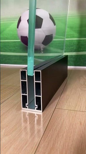 Black Aluminum Glass Railing U Channel Base Shoe Profile