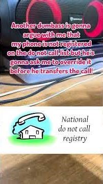 Scammer says I’m not on the Do Not Call List!