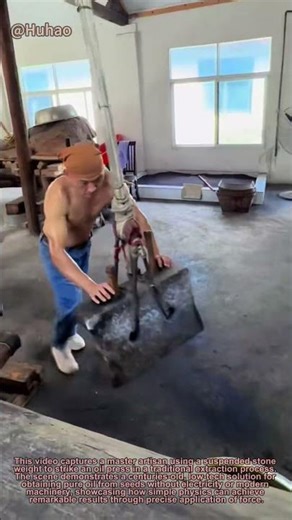 Ancient Oil Pressing Technique: Amazing Stone Drop Method | Traditional Wisdom