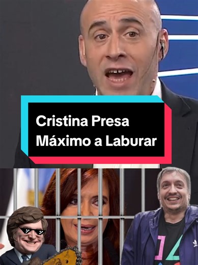 Se le Viene la Noche a Máximo Kirchner #mileipresidente Cristina Kirchner Presa