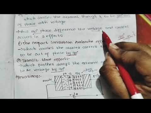 Impatt diode in microwave engineering|Btech|ECE|spmvv|Telugu|MWE|in English|