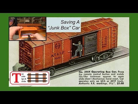 Peek-A-Boo! Lionel 3464 Operating Boxcars [And Saving A "Junk Box" Car]