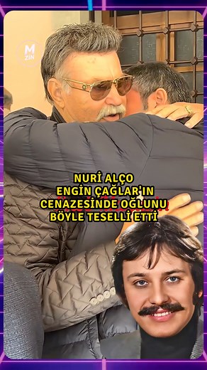 2M views · 20K reactions | Nuri Alço meslektaşı Engin Çağlar'ın cenazesinde oğlunu böyle teselli etti  | MegaZin | Facebook