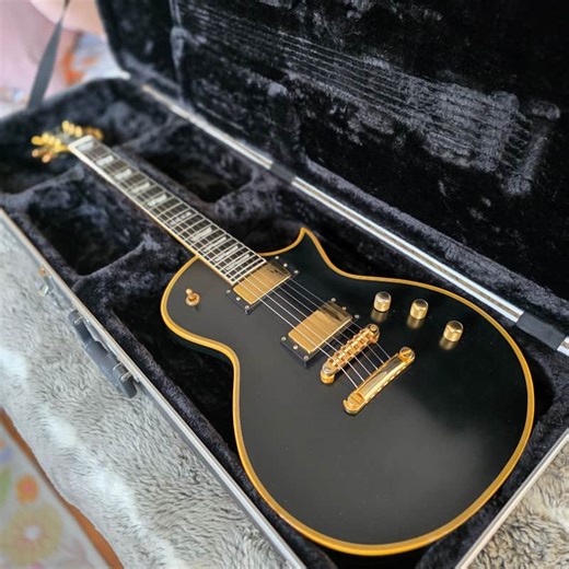 2014 ESP E-II Eclipse DB Vintage Black MIJ Japan EMG Double binding w/Hardshell case | Reverb