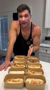 Barbecue burrito meal prep #mealprep #cooking