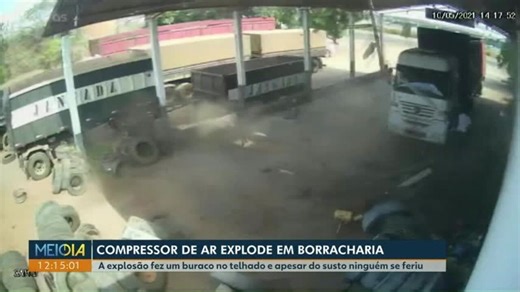 Compressor de ar explode em Paranavaí