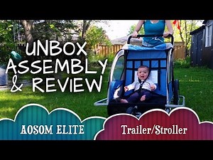 AOSOM Elite Bike Trailer and Stroller : Assembly, Review and How-To