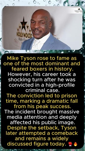 🎬 Mike Tyson’s Fall from Glory & Prison Time 🚨⚖️