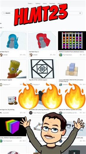 Awesome Tinkercad Designs: A Peek at HLMT23 tag Shares! 💯🚨